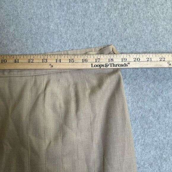 Country Sophisticates Pendleton Womens 18W Silk Blend Blazer & Skirt Set Tan NWT - Picture 11 of 13